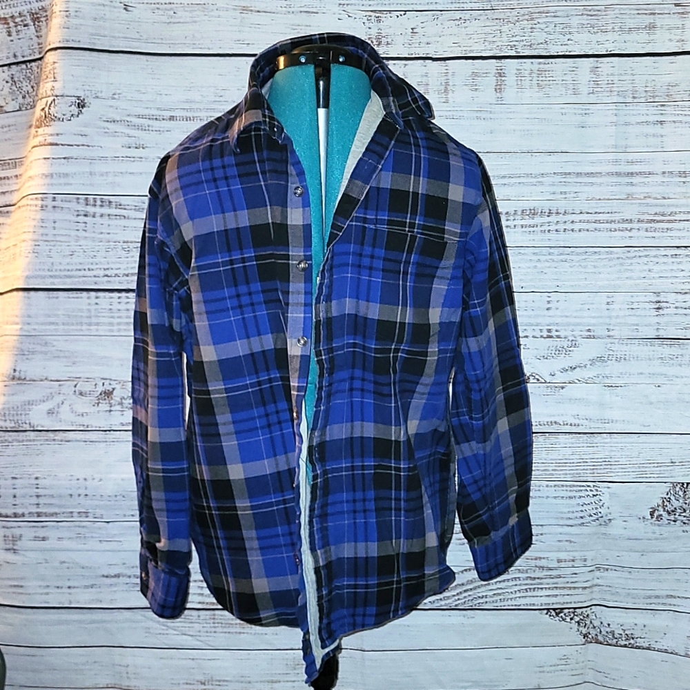 Plaid shirt jacket